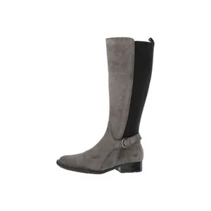 Born Womens Grey Suede Leather Strechy Slip On Riding Knee Boot sz 8 Equestrian thumbnail 2