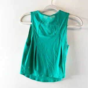 Lululemon Sculpt Mesh Panel Cropped Tank Top w/ Reflective Maldives Green 0 thumbnail 5