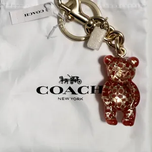 Coach Resin Gummy Bear Bag Charm Gold/Wine CK062 Keychain thumbnail 11