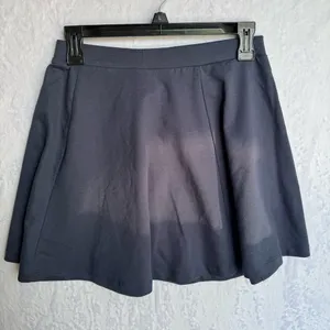 Skater Mini Skirt Noisy May NMasta NW in Black Iris Dark Navy Blue 100% Cotton thumbnail 2