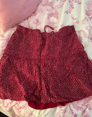 Brandy Melville Mini Red Skirt thumbnail 2