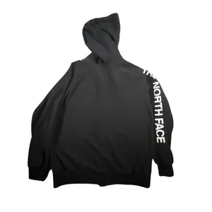 The‎ North Face Full Zip Hoodie Womens Medium Black Logo Sleeve NF0A4PA2 thumbnail 3
