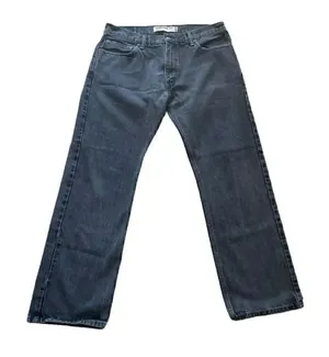 Levi Strauss #505 Black Cotton Straight Fit Men’s Denim Jeans SZ 34 # 1339 thumbnail 1