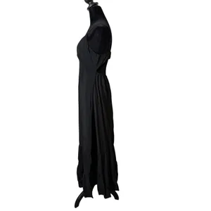 A New Day Whimsigoth Grunge Open Back Tiered Cami Black Maxi Dress Womens S Cut Out thumbnail 4