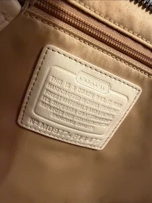 Coach Chelsea Teal and Cream Signature Stripe Tote. thumbnail 7