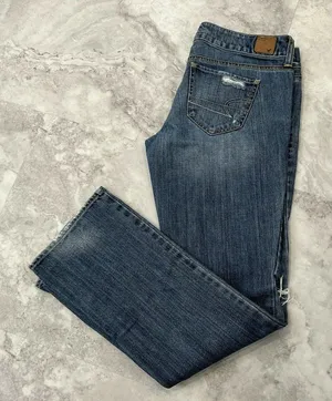 American Eagle Jeans Straight Super Stretch Distressed‎ Holes thumbnail 1