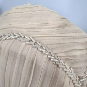 Lulus A‎ Star is Born Cream Strapless Maxi Dress Beaded Embellished Medium thumbnail 5