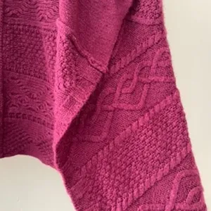 S- Iz Byer Light Plum Colored Long Cardigan Coat‎ thumbnail 3