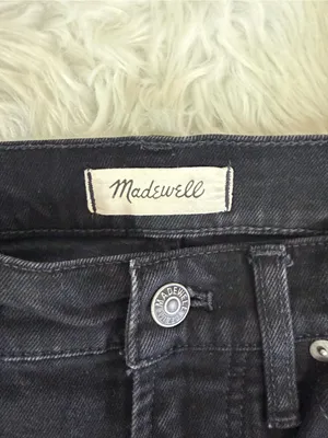 Madewell The Perfect Vintage Flare Jeans Size 28 Black Denim NF379 thumbnail 5