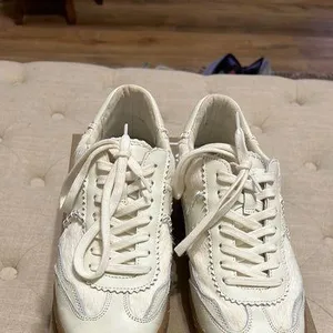 DV by Dolce Vita Notice Stitch- Ivory Calf Hair Sneaker-Size 9 thumbnail 2