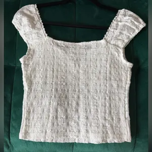 White Urban Outfitters Smocked Women's Crop Top thumbnail 2