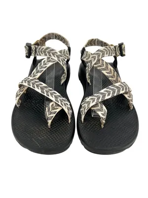 Chacos Z2 Classic Sandals Trine Black White Adjustable Straps Size 10 thumbnail 3