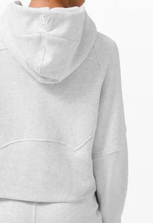 Lululemon full zipper scuba color in healthered core ultra light grey size M/L thumbnail 3