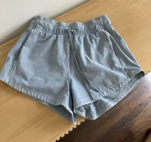 Lululemon Inner Glow Short 3" Washed Chambray 6 thumbnail 1