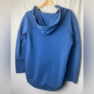 Nike Tech Fleece Blue Full Zip Athleisure Athletic Gym Cape Style Hoodie S thumbnail 2