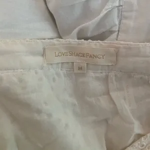 Loveshack Fancy Amy Skirt Ivory thumbnail 3