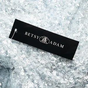 Betsy &‎ Adam - Ice Blue Sequined Floor Length Gown thumbnail 8