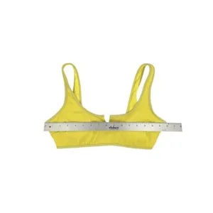 Hollister Swim Yellow Ribbed Bralette Bikini Top‎ Size Medium thumbnail 3