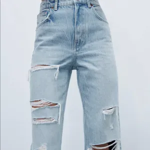 ZARA Ripped Wide Leg Jeans thumbnail 3