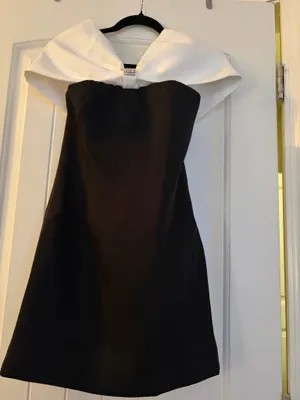 Black Mini Dress. Elodie Off The Shoulder Mini Dress Altar’d State thumbnail 3