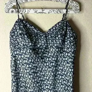 Free People On Our Radar Slip Dress Navy Combo size Medium thumbnail 5