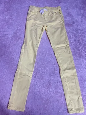 MAO Brand Size‎ L Yellow Skinny Jegging Stretch Modern I0184 thumbnail 1