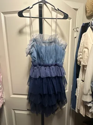 Storia Color Block Tulle Dress thumbnail 3