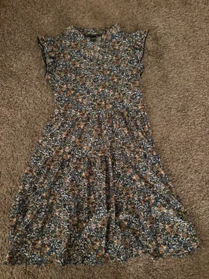 Floral Vneck Dress Multiple thumbnail 1