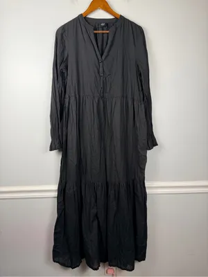 Able Jane Maxi Dress in black Size Large 100% cotton thumbnail 4
