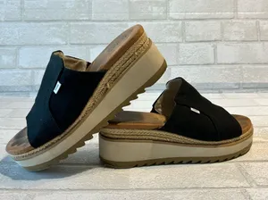 Tom’s Black Platform Slide Sandals - size 8 thumbnail 1