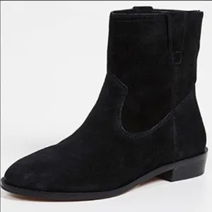 Rebecca minkoff suede‎ short boot black nwob 6 chasidy thumbnail 2
