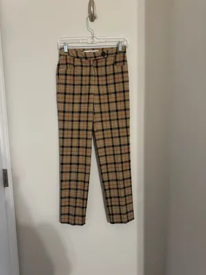NWOT Mango Plaid Trousers thumbnail 4