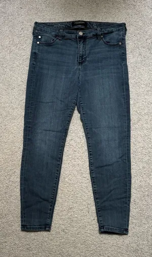 Liverpool Dark Blue Wash The Ankle Skinny Jeans thumbnail 1