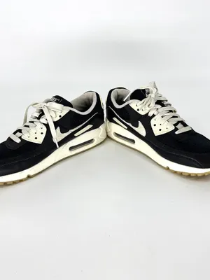 Nike Air Max Lace Up Low Top‎ Athletic Sneakers Black and White Size 10 thumbnail 3