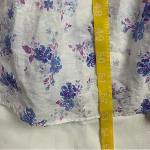 Love Shack fancy women's small white floral maxi dress tiered target purple doen thumbnail 9