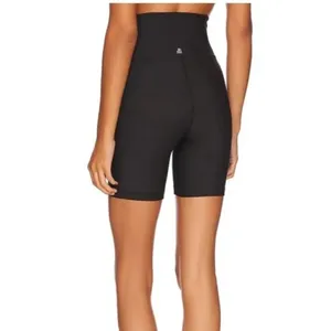 WEWOREWHAT Black Lace Up Biker High Rise‎ Athletic Shorts Size S NWT thumbnail 2