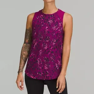 Lululemon Sculpt Tank Top Size 2 Cheetah Camo Magenta Purple Multi/Magenta thumbnail 13