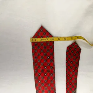 J Z Richards Silk Vintage Tie Men's Geometric Red Necktie Adjustable Curvets thumbnail 6