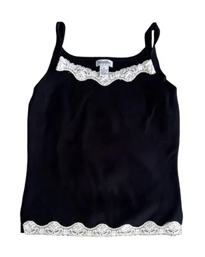 Hampshire Black Lace-Trim Camisole thumbnail 1