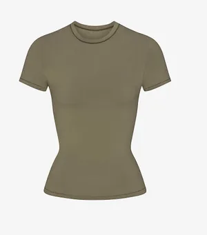 NWOT SKIMS Cotton Jersey T-Shirt in Khaki thumbnail 1