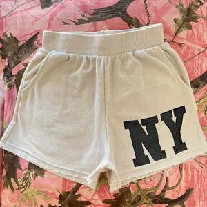 Fashion Club new york high waisted cream lounge shorts thumbnail 1