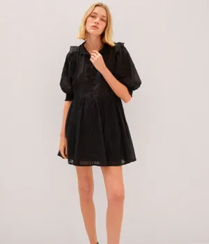Mango Black Mini Dress thumbnail 3