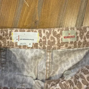 Anthropologie The Wanderer Leopard Print Women's 29 Utility Tapered Pants NWT thumbnail 5