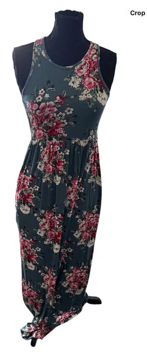 NWOT Grecerelle floral maxi dress size M thumbnail 1