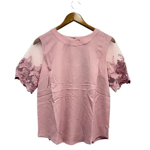 Lulus Lisa Marie Mauve Pink Embroidered Top size Medium NWT thumbnail 2
