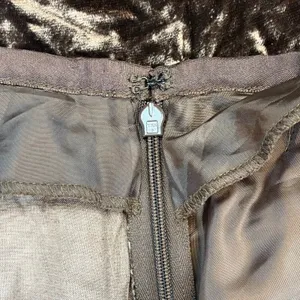 J. Jill Womens Wide Leg Pants Brown‎ Crushed Velvet Boho Holiday Elegant 10 thumbnail 5