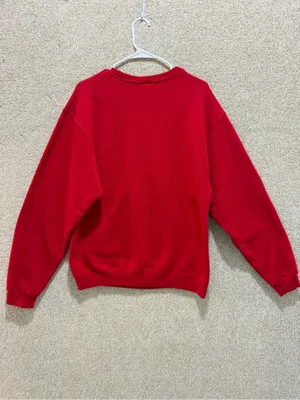 Jerzees Ugly Christmas sweater penguin winter holiday office party cotton blend Flawed thumbnail 2
