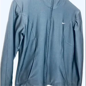 Nike Vintage Dri-Fit Full Zip Grey Jacket size Medium, Cropped Fit thumbnail 9