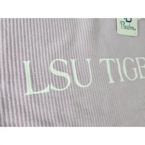 Pressbox Purple LSU‎ Tigers Vintage Wash Pullover Cord Comfy Sweatshirt XL NWT thumbnail 7