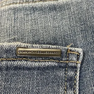 White House Black Market Womens 6 Jeans Embellished Silver Bead‎ Skinny Everyday thumbnail 13